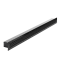 Grille aération Voje en métal laquée noir 60 cm